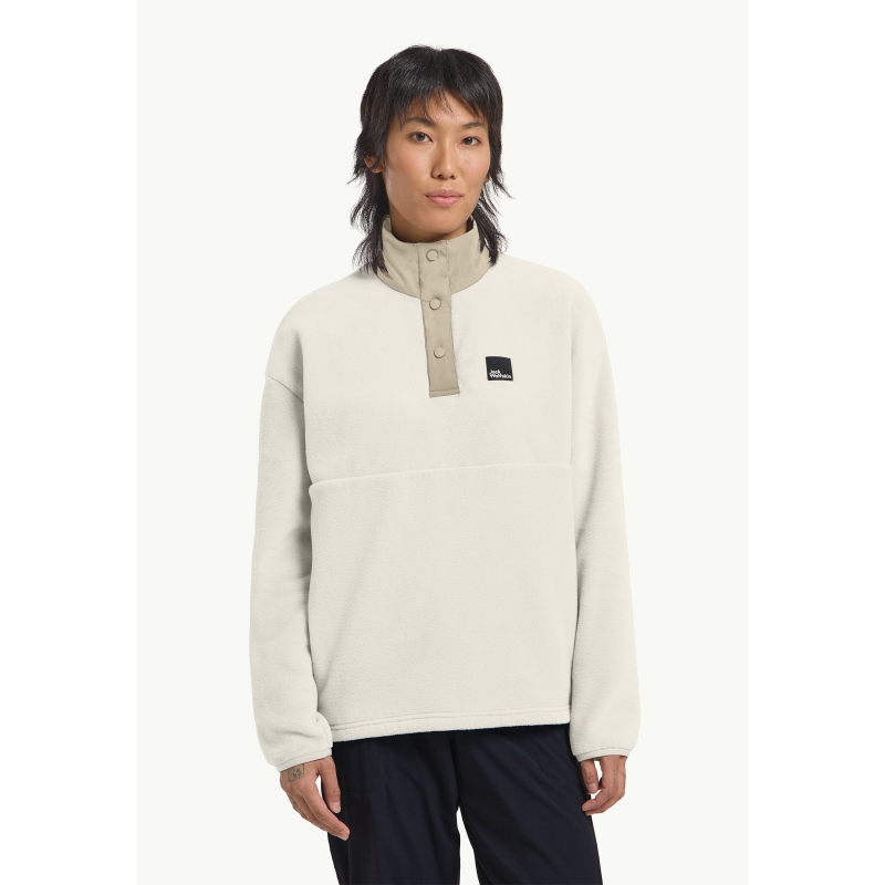 Jack Wolfskin Sumetro Half Zip Women's cotton white