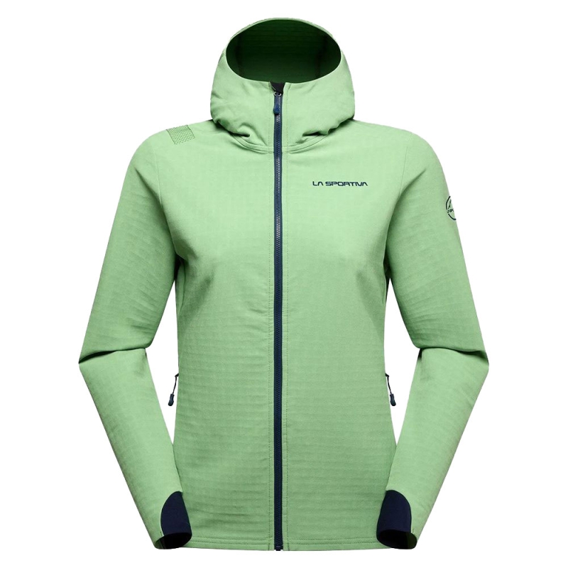 La Sportiva Descender Storm Jkt Women's Aspen Green/Night Sky