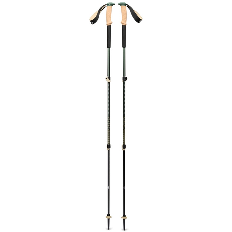 Black Diamond Trail Cork Trekking Poles Laurel Green