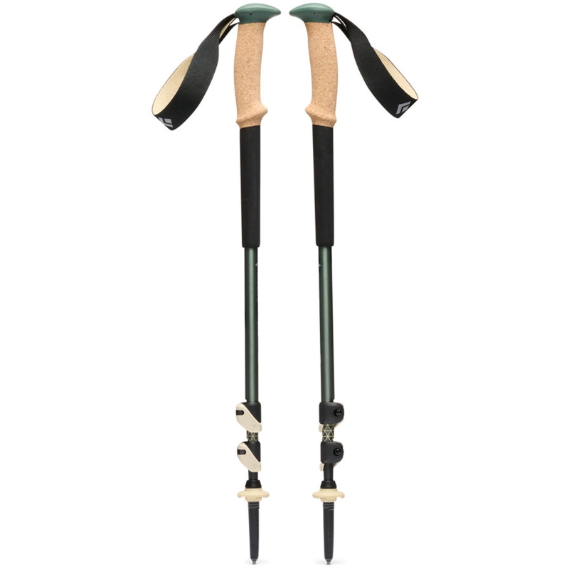 Black Diamond Trail Cork Trekking Poles Laurel Green