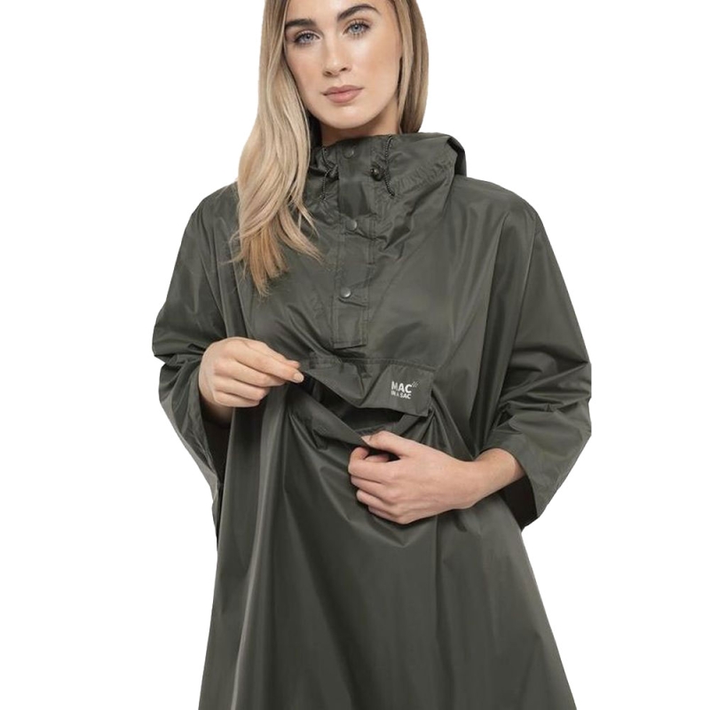 Mac in a Sac Mac Poncho Khaki/Green