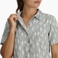 Royal Robbins Camino Pucker S/S Women's Sage Leaf Fish Pt