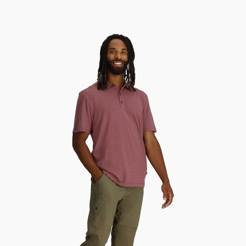 Royal Robbins Vacationer Polo Wild Rhubarb Str
