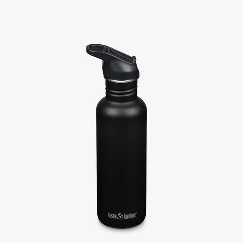 Klean Kanteen Drinkfles Classic met flip/sportdop, 800ml Black