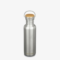 Klean Kanteen Drinkfles Reflect met bamboedop, 800ml Brushed Stainless