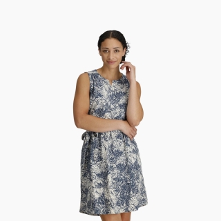 Royal Robbins Spotless Traveler Tank Dress Deep Blue Fern Pt
