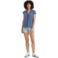 Sherpa Hara Cap Sleeve Top Women's Seaport Blue