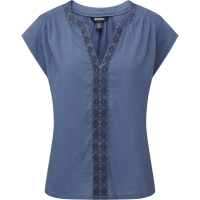 Sherpa Hara Cap Sleeve Top Women's Seaport Blue