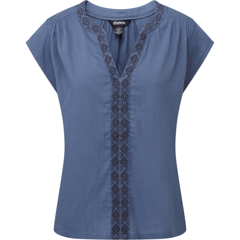 Sherpa Hara Cap Sleeve Top Women's Seaport Blue