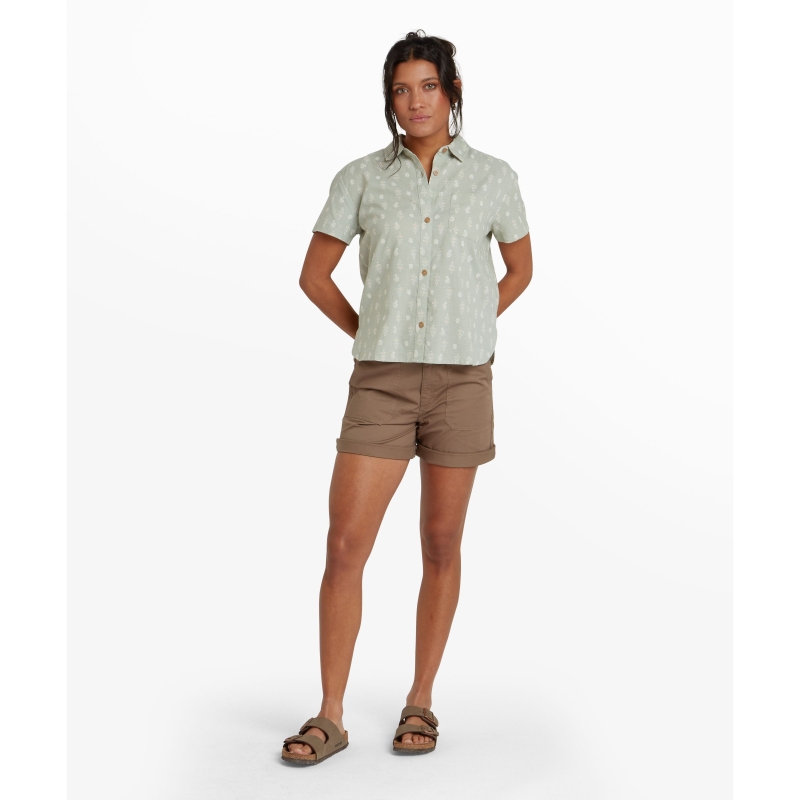 Sherpa Jaya Camp Shirt Women's Celery Indi Blossom