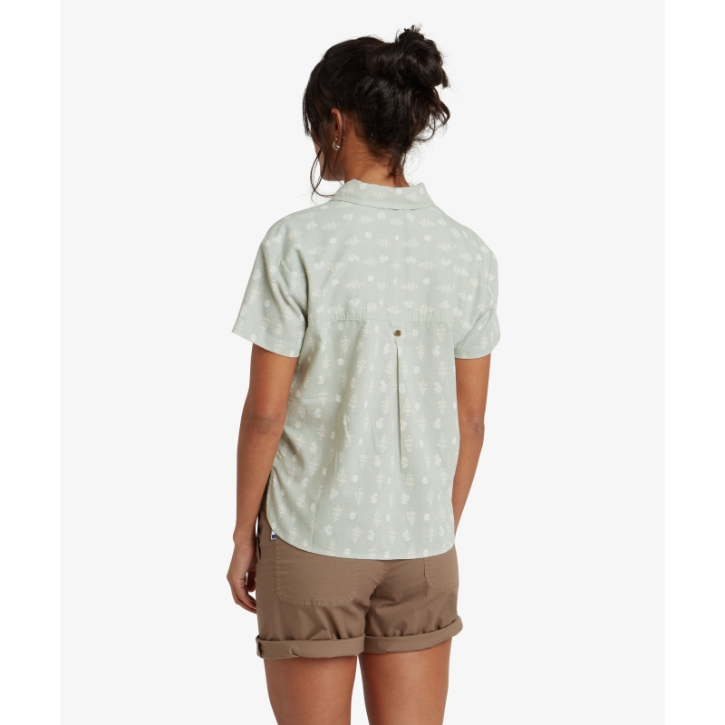 Sherpa Jaya Camp Shirt Women's Celery Indi Blossom