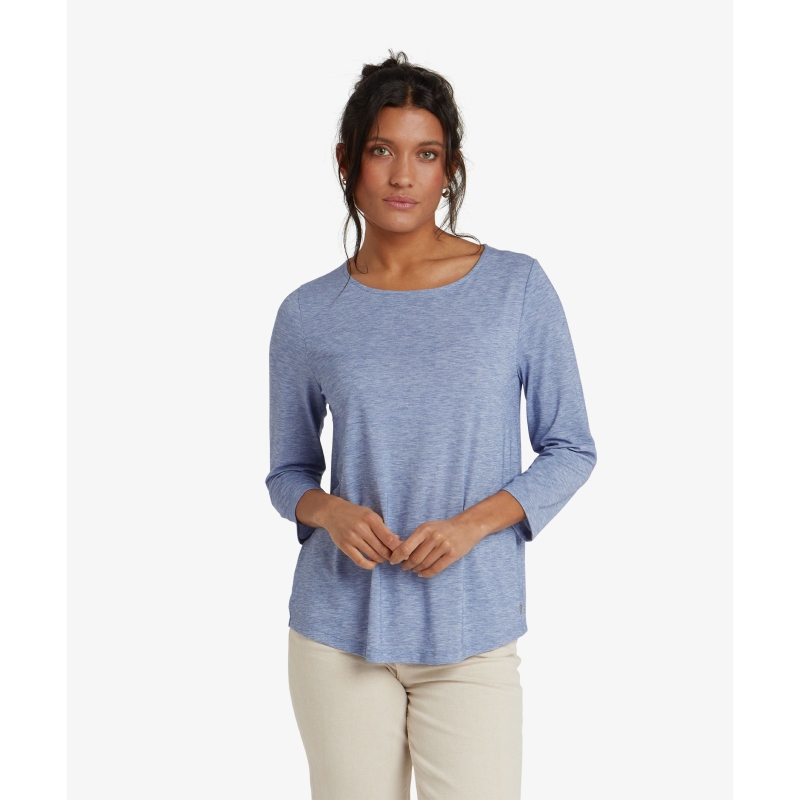 Sherpa Asha 3/4 Sleeve Top Women's Seaport Blue
