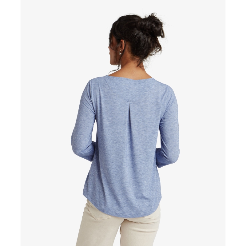 Sherpa Asha 3/4 Sleeve Top Women's Seaport Blue