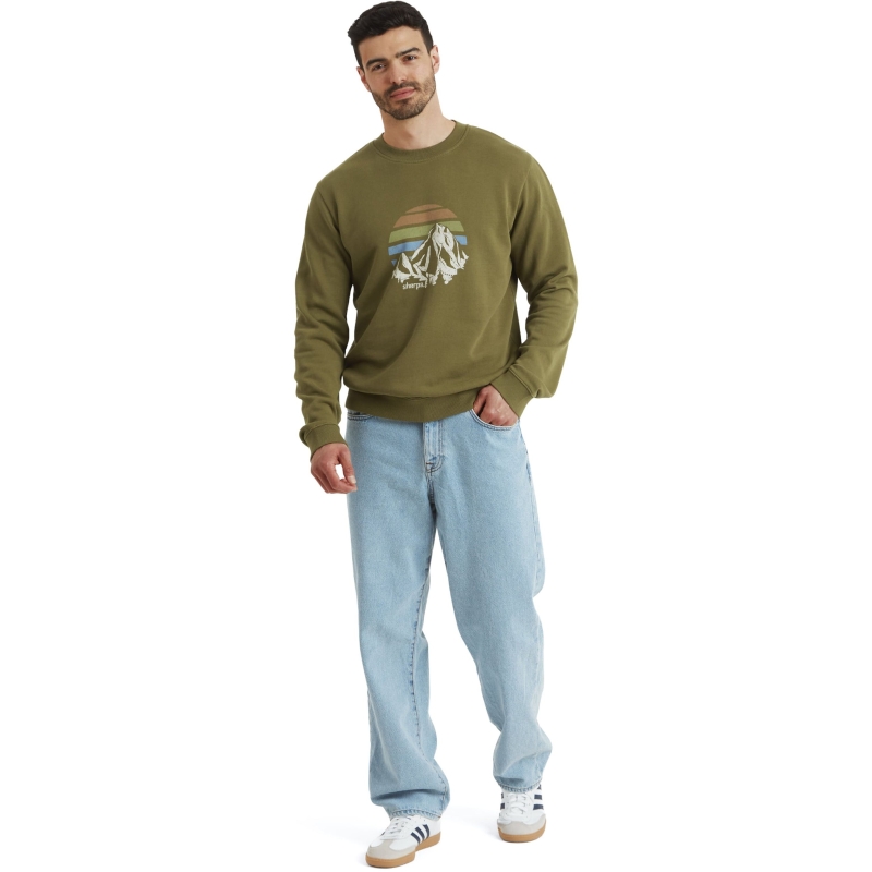 Sherpa Pokhara Sunset Crew Moss