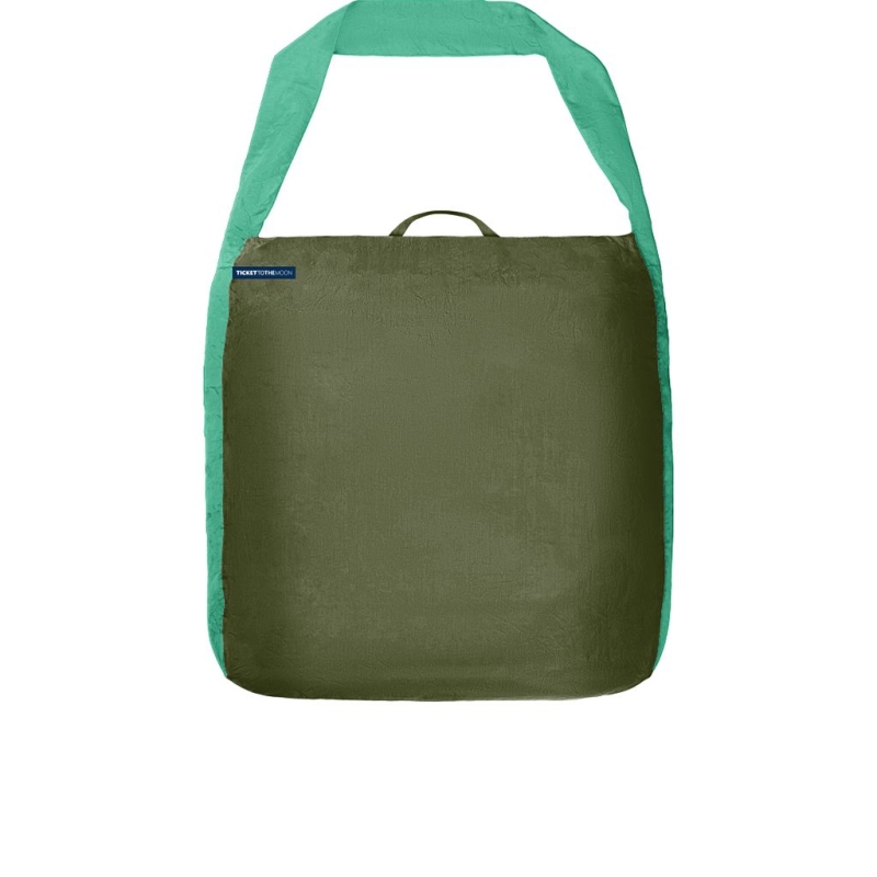 Ticket to the Moon Eco Bag Medium Army Green / Green Apple