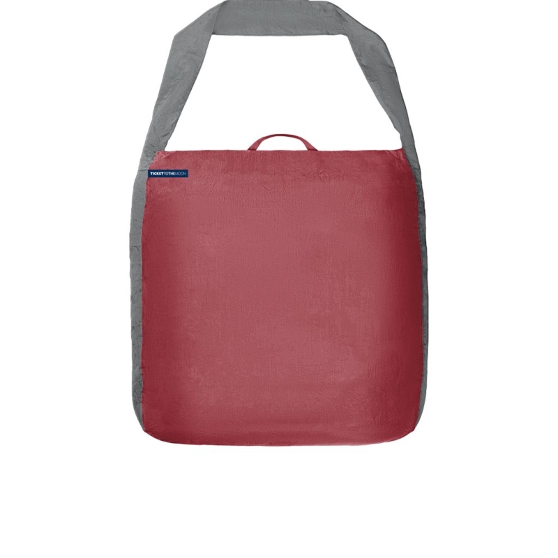 Ticket to the Moon Eco Bag Large Burgundy / Dark Grey