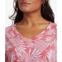 Sherpa Neha V-Neck Tee Women's Rosie Bhodi Leaf
