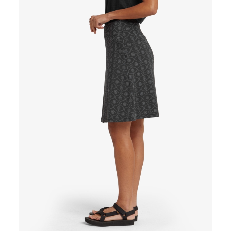 Sherpa Padma Pull On Skirt Women's Black Sublime