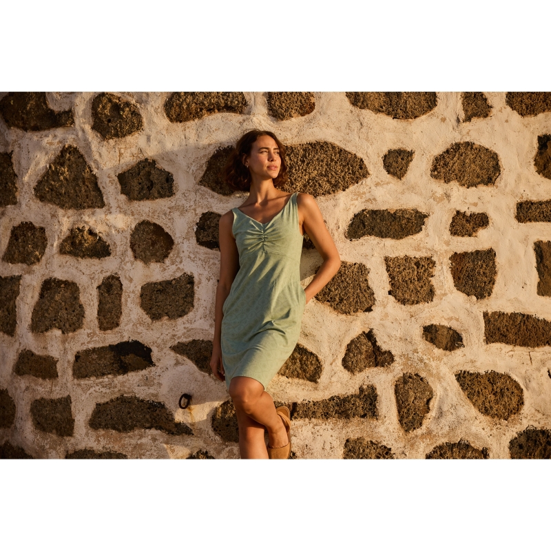 Sherpa Neha Empire Dress Women's Celery Sublime