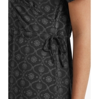 Sherpa Neha Faux Wrap Dress Women's Black Sublime