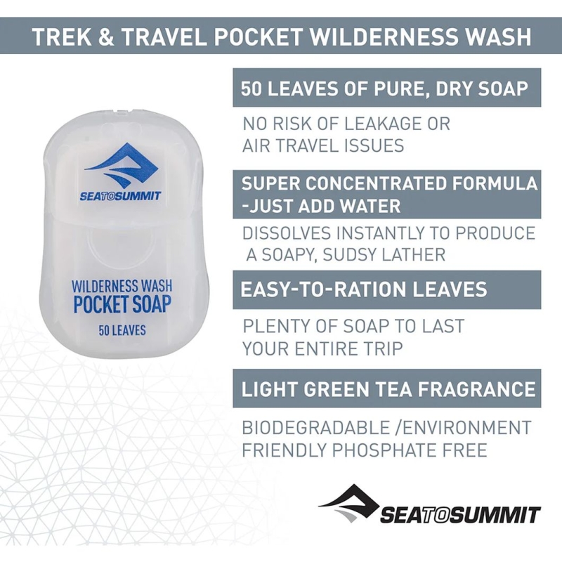 Sea to Summit Wilderness Wash Pocket Soap (50 stuks)