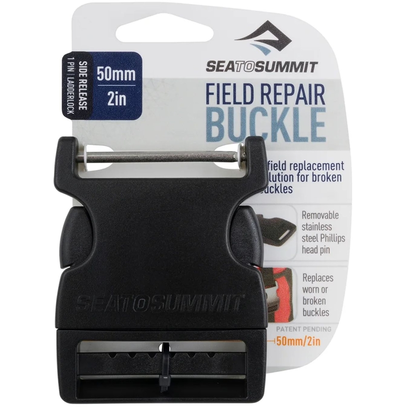 Sea to Summit Steek Gesp, 1 Pin, 50mm, Field Repair Buckle  Black