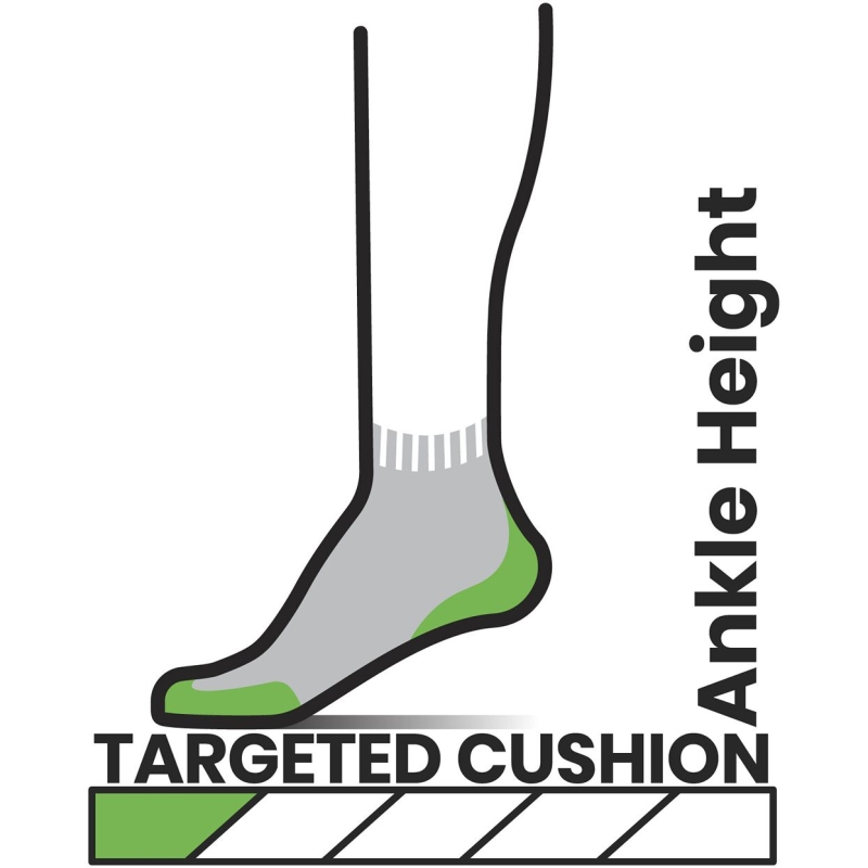 Smartwool Hike Targeted Cushion Ankle Socks Hike Light Gray