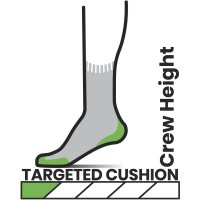 Smartwool Hike Targeted Cushion Crew Socks Hike Black