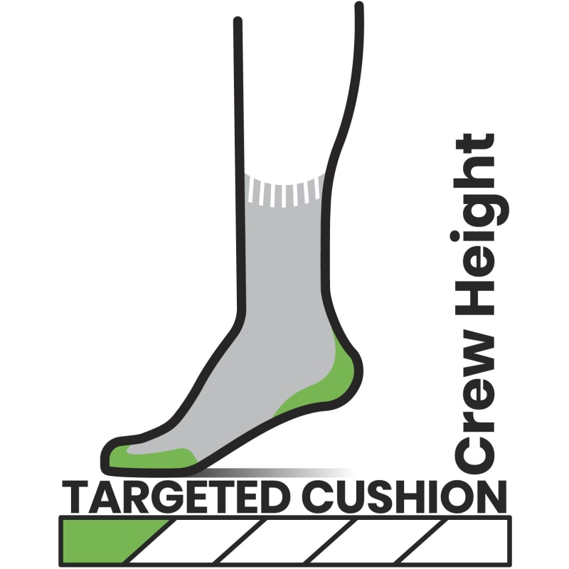 Smartwool Hike Targeted Cushion Crew Socks Hike Black