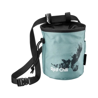 Red Chili Chalk Bag Beta  Mineral Blue