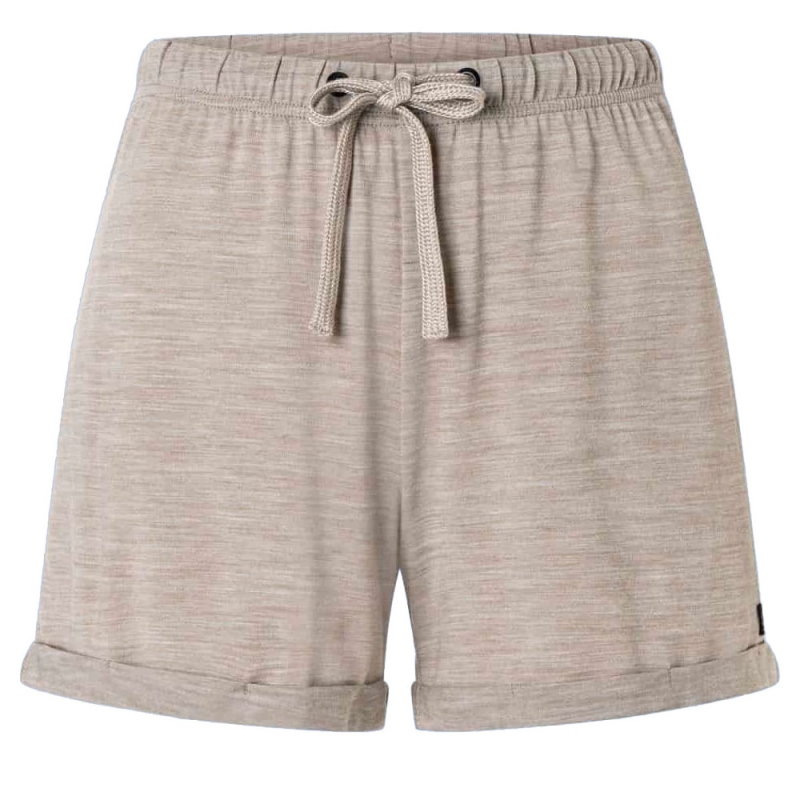 Super Natural Wide Shorts Women's Vintage Khaki Melange