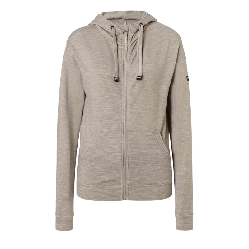 Super Natural Solution Hoodie Women's Vintage Khaki Melange