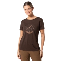Super Natural Mountain Mandala Tree Women's Chocolate Bean/Copper