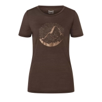 Super Natural Mountain Mandala Tree Women's Chocolate Bean/Copper