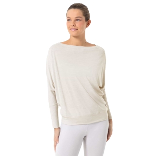 Super Natural Kula Top Women's White Stone Melange