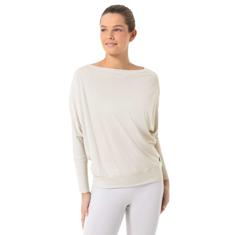 Super Natural Kula Top Women's White Stone Melange