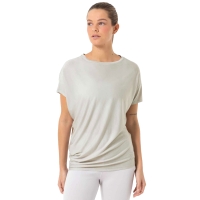 Super Natural Yoga Loose Bio J Tee Women's White Stone Melange