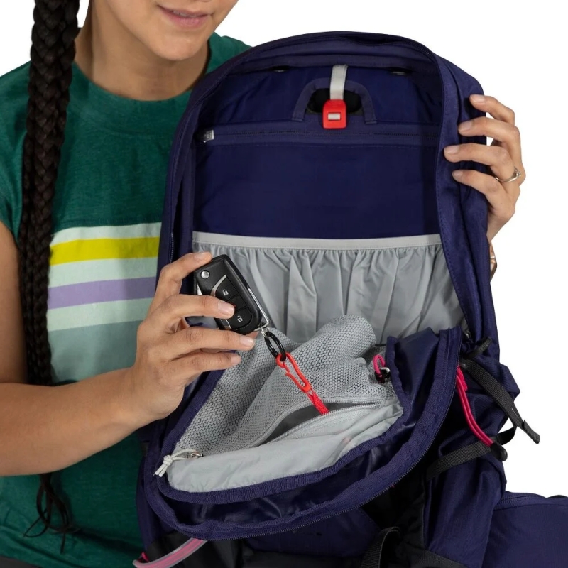 Osprey Tempest 11 Deep Fig Hotspot Pink