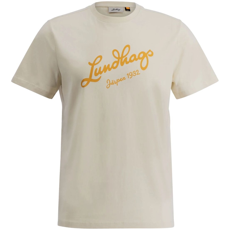 Lundhags Jarpen Logo T-shirt Chalk White