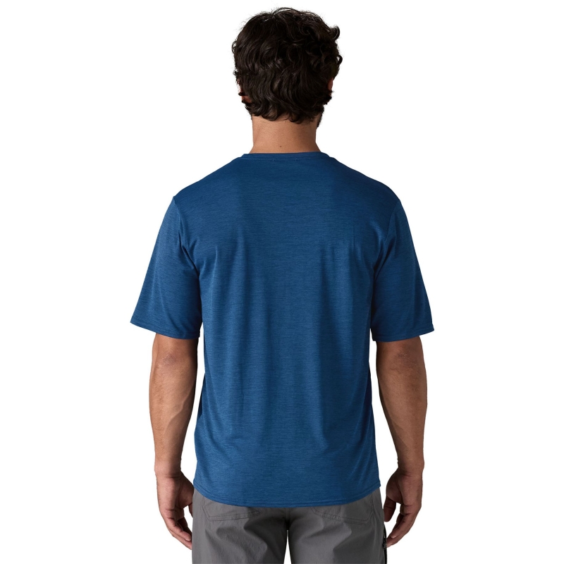 Patagonia Cap Cool Daily Graphic Shirt '73 Text Logo: Clement Blue X-