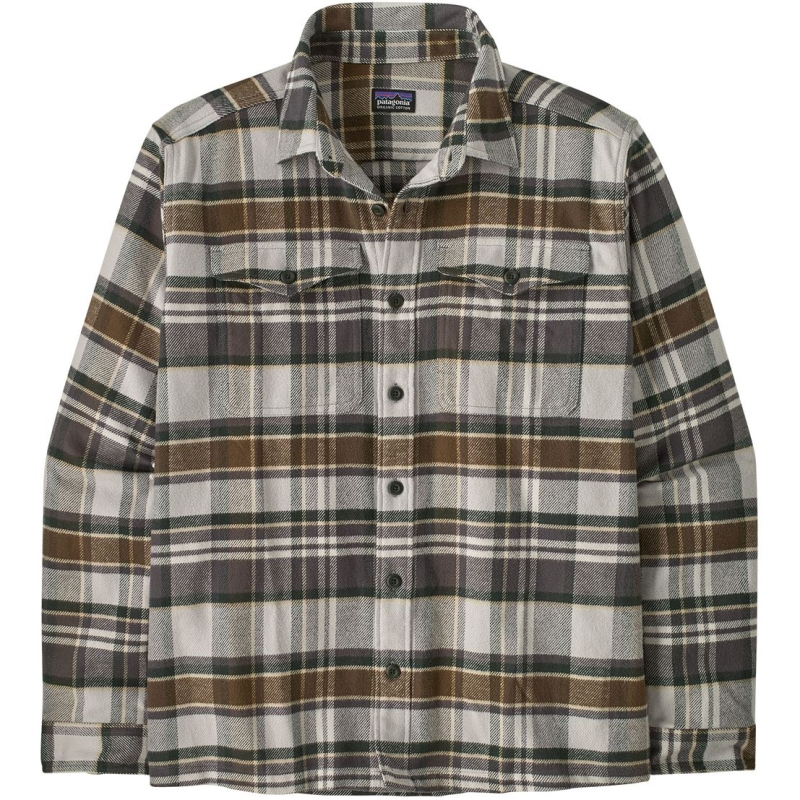 Patagonia Fjord Flannel Shirt Blizzard: Salt Grey