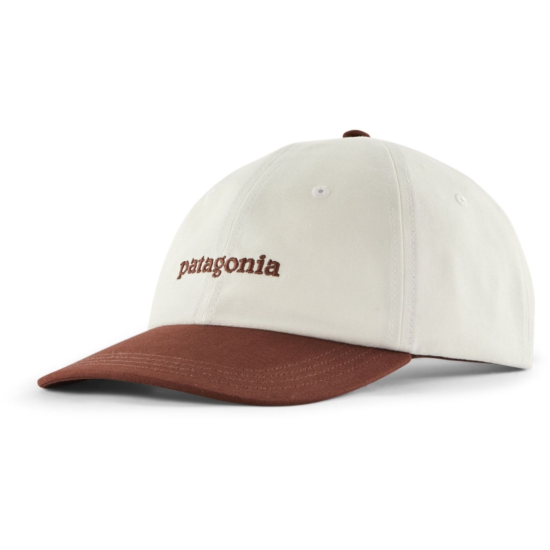Patagonia Fitz Roy Icon Trad Cap Text Logo: Dried Vanilla