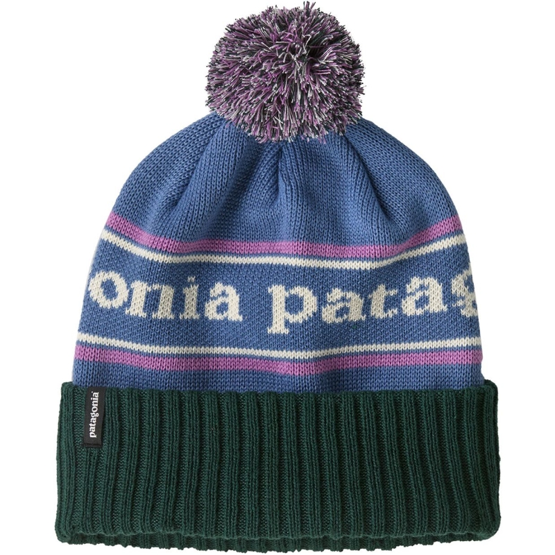 Patagonia Powder Town Beanie Park Stripe: Barnacle Blue