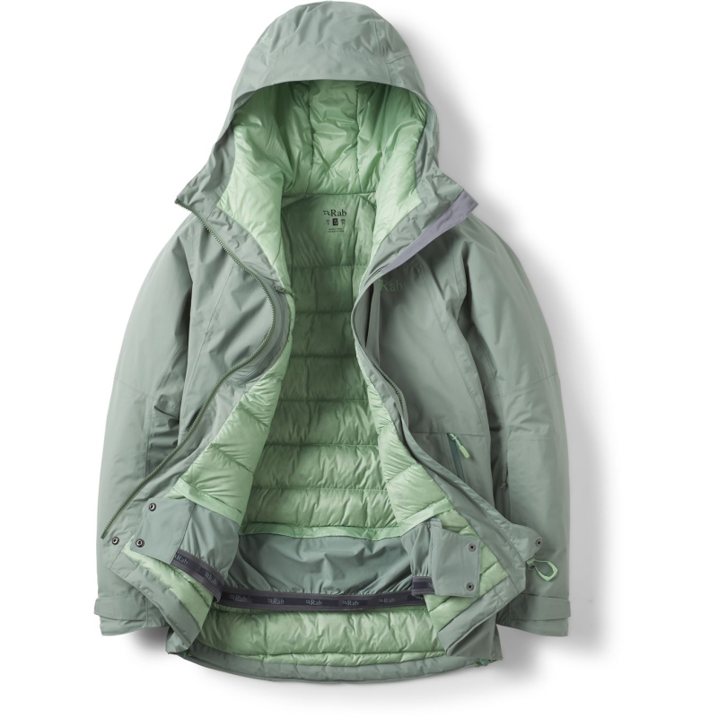 RAB Optical Down Jacket Women's Dark Fig Green