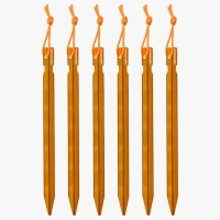 Highlander Arrow Aluminium Pegs 18cm 6-pack Orange