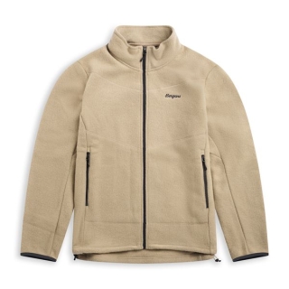 Bergans Rabot Merino Fleece Midlayer Jacket Sandstone