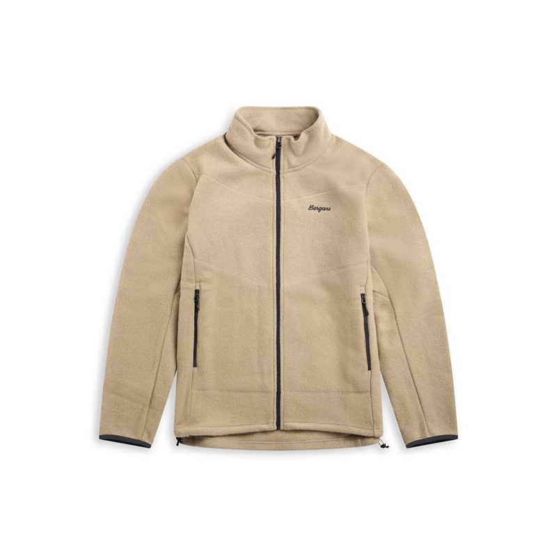 Bergans Rabot Merino Fleece Midlayer Jacket Sandstone