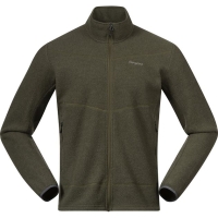 Bergans Rabot Merino Fleece Midlayer Jacket Dark Olive Green