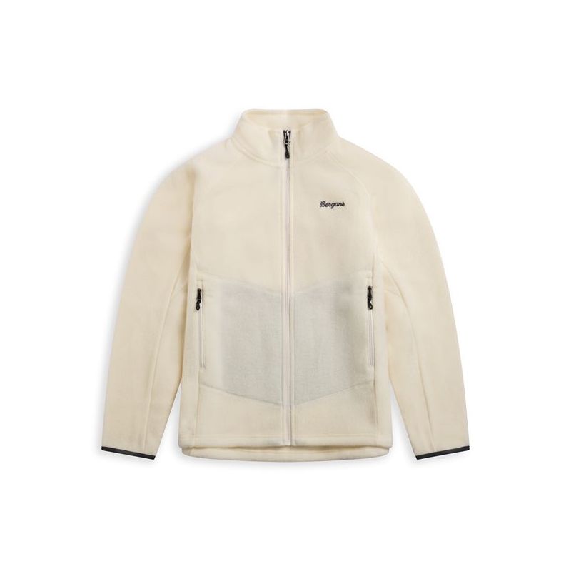 Bergans Rabot Merino Fleece Midlayer Jacket Women's Vanilla White
