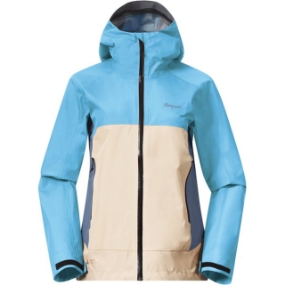 Bergans Vaagaa 3L Shell Jacket Women's Aqua Lagoon / Warm Sand / Gran